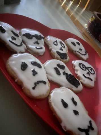 Home-made spooky cookies are a fun way to spend your time while staying safe.