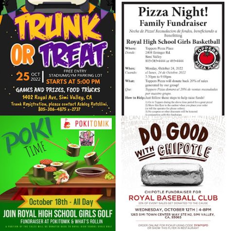 Here are some of the upcoming food events. When going to participate, dont forget to mention you are there for our school!

