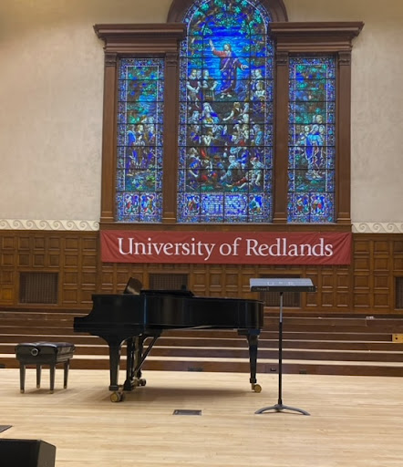 University of Redlands choral performance hall.