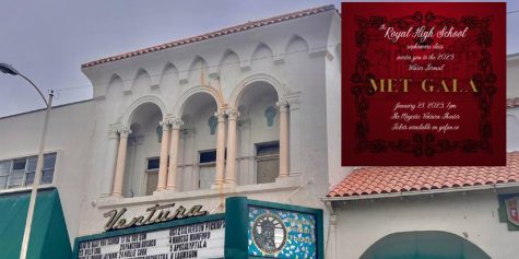The front of the Majestic Ventura Theatre, site of the upcoming Winter Formal.