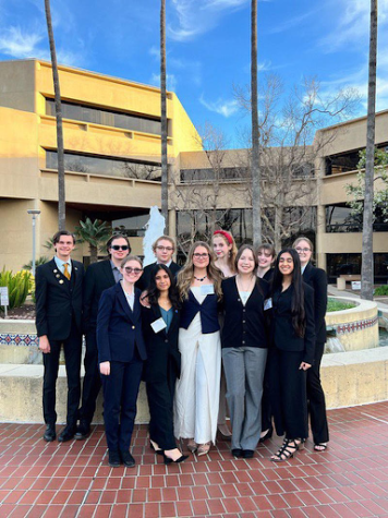 Our Mock Trial team participating at the 2023 competition.