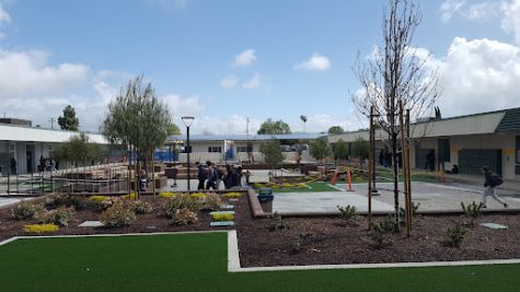 With the construction between the six and seven buildings completed, students can make it to class faster.