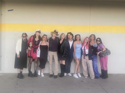 Senior students dressed up for a meal together as different celebrities including Princess Diana, Hugh Hefner, Ariana Grande, Paris Hilton, Olivia Rodrigo, Avril Lavigne, and Snooki from Jersey Shore. The theme for this years senior dinner was Drip Too Hard.