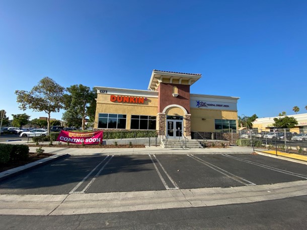 Dunkin Donuts is currently under construction. The CBC Federal Credit Union will have a DunkinDonuts inside, for a totally unique customer experience.