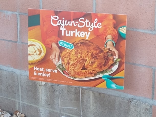 Popeyes is offering a special cajun-style turkey for Thanksgiving.
