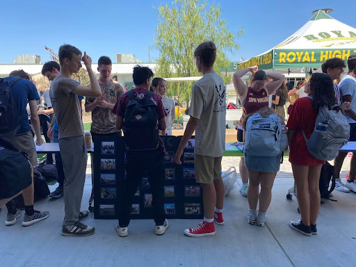 AFJROTC showing students all about their different clubs within the program.