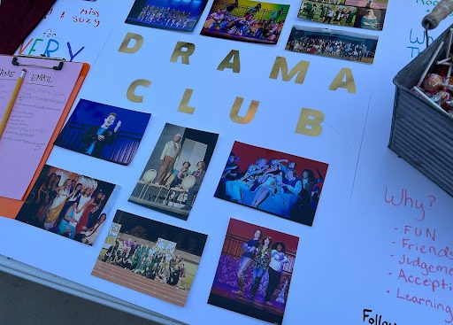 Drama Club's poster at Club Rush.