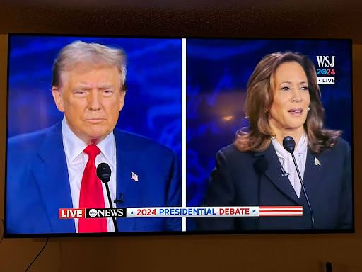 Many students watched the Donald Trump vs Kamala Harris debate on TV.