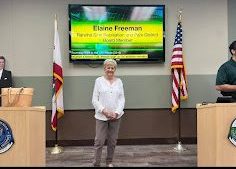 Elaine Freeman, Simi Valley Park District Board member, shares her vision for community parks during a Brown Bag Lunch interview in the CSI Room. 