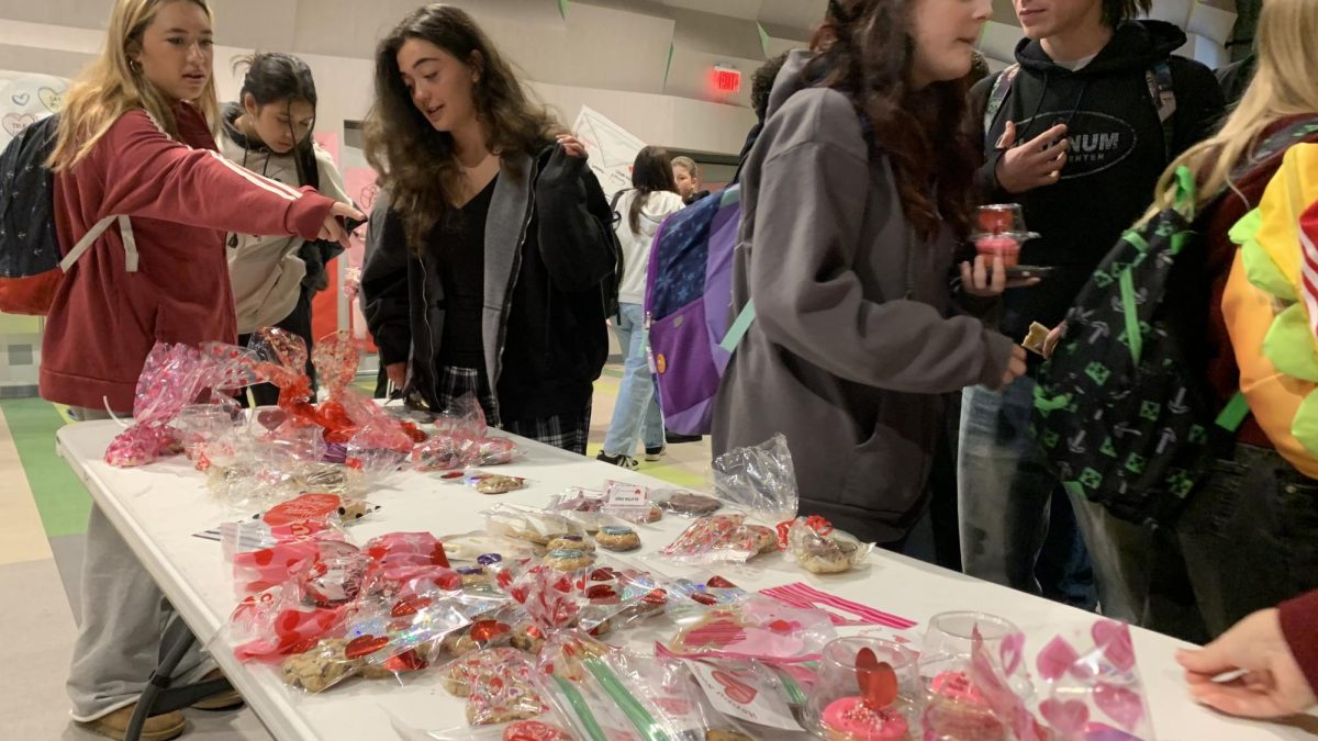 Seniors deciding what treats to choose from.