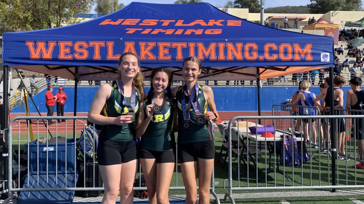 The Sophomore Spectacular, sophomore distance runners Lauren Villafaña, Angela Busco, and Madison Boucher each placed top five in 800 and earned a medal.