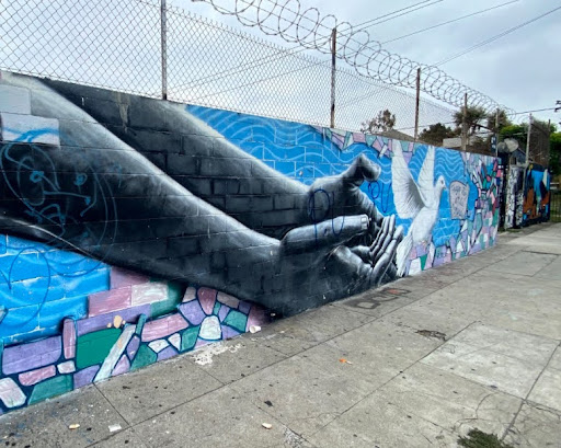 This beautiful mural in West Hollywood is a powerful reminder that peace and justice are in our hands.