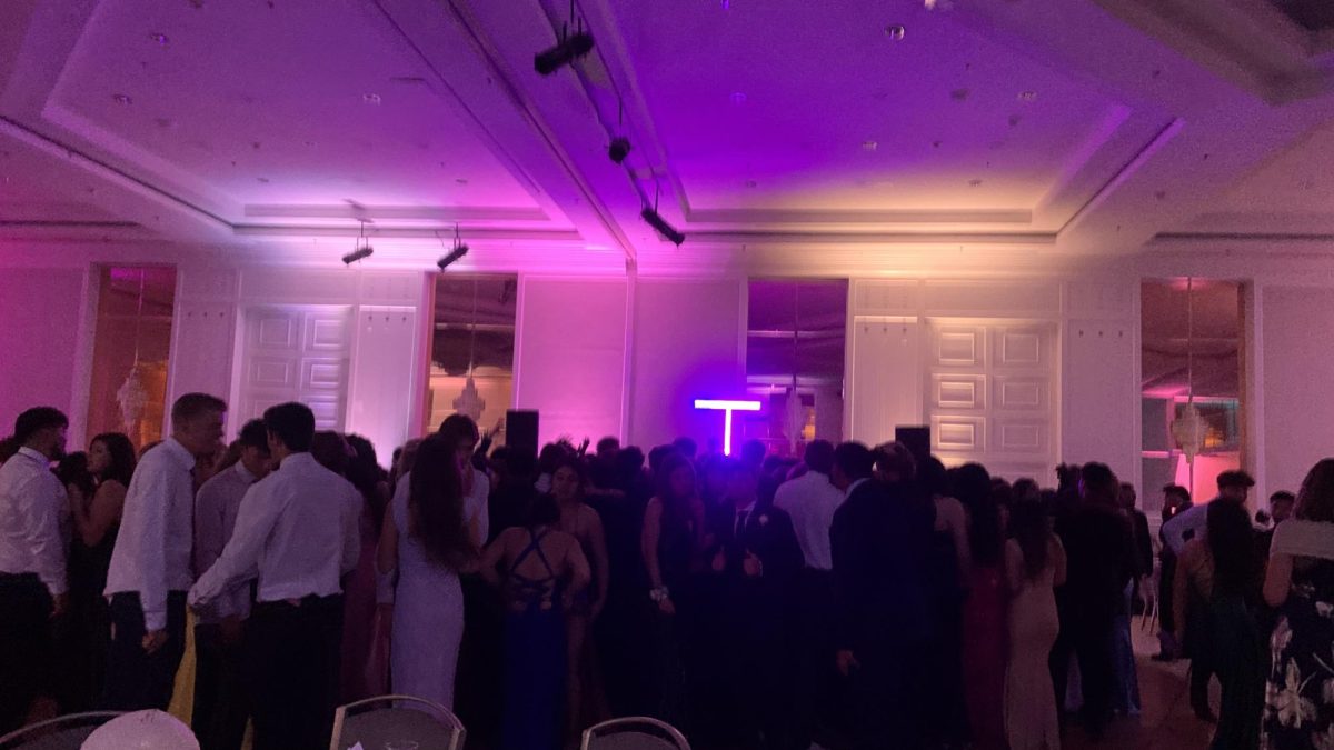 Students dancing to the song "Fireball" by Pitbull.