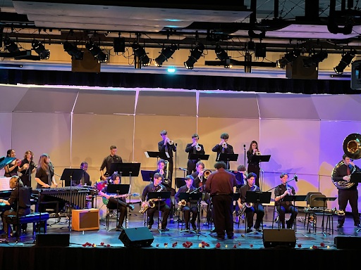 “Mudbug Strut” by Paul Baker being performed by Jazz Lab as their final song of the concert. 