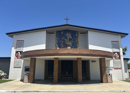 A local Catholic church, Saint Rosa Lima, located across the street from out school.